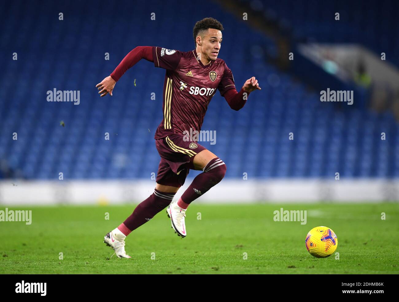 Leeds United's Rodrigo during the Premier League match at Stamford Bridge, London Stock Photo