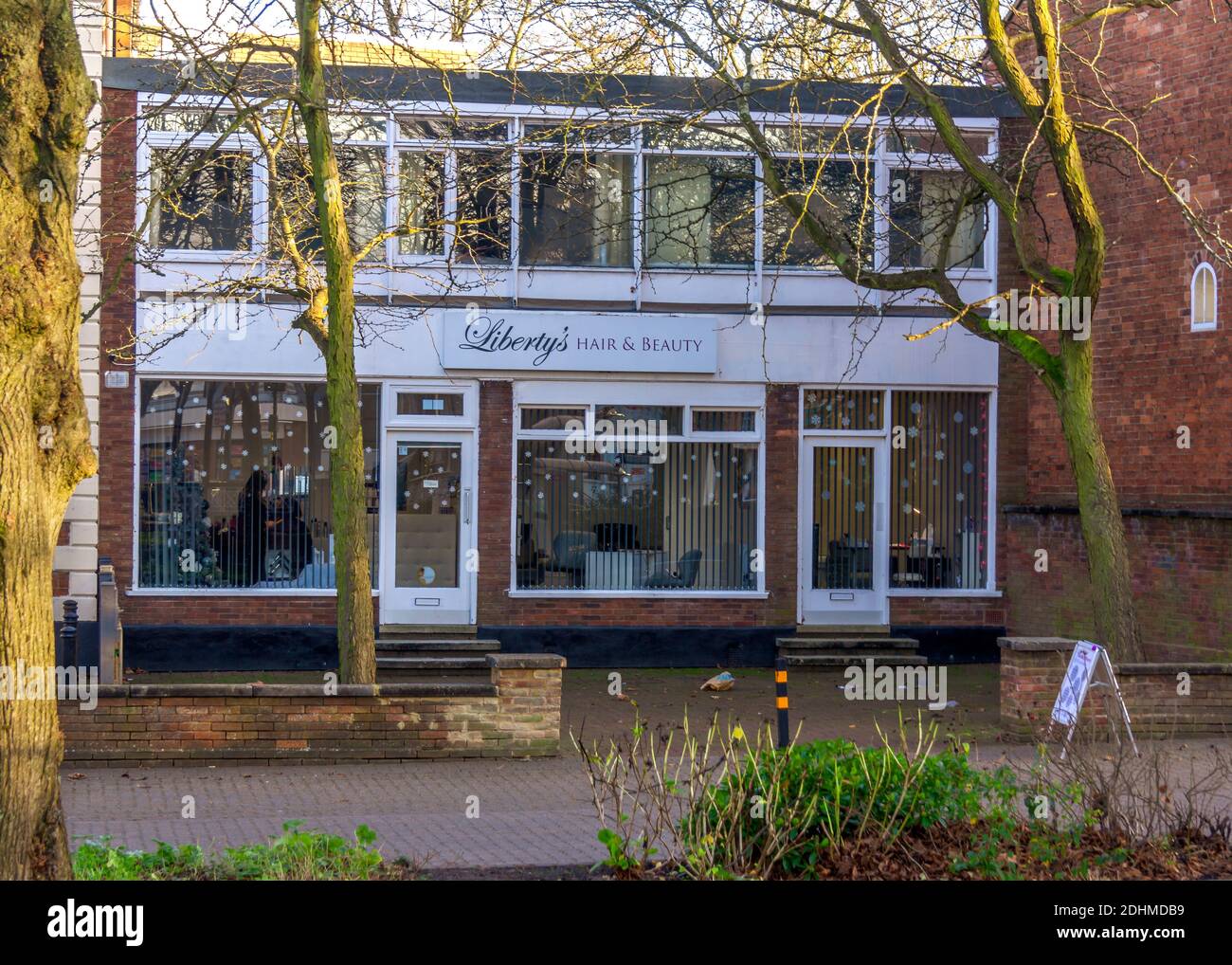 Libertys Hair and Beauty Salon in Redditch town centre. Stock Photo