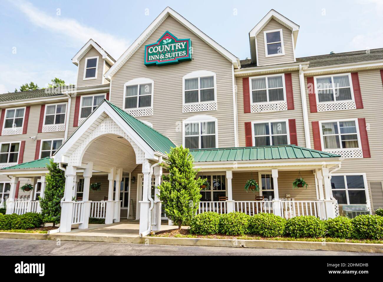 Tuscaloosa Alabama,Country Inn & Suites hotel,outside exterior front entrance, Stock Photo