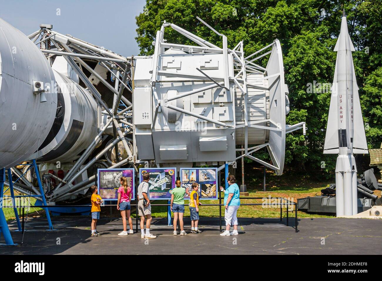 Huntsville Alabama,U.S. Space & Rocket Center centre,visitors Skylab exhibit family looking, Stock Photo