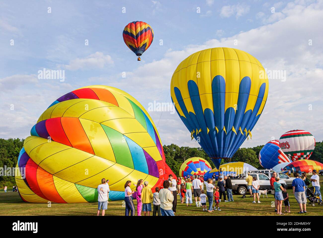 Alabama Decatur Alabama Jubilee Hot Air Balloon Classic,Point Mallard Park balloons annual Stock Photo