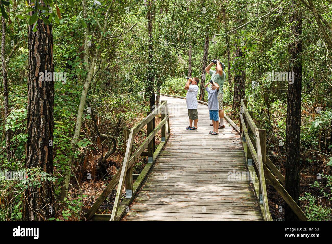 Alabama Dauphin Island Audubon Bird Sanctuary,man grandfather grandson