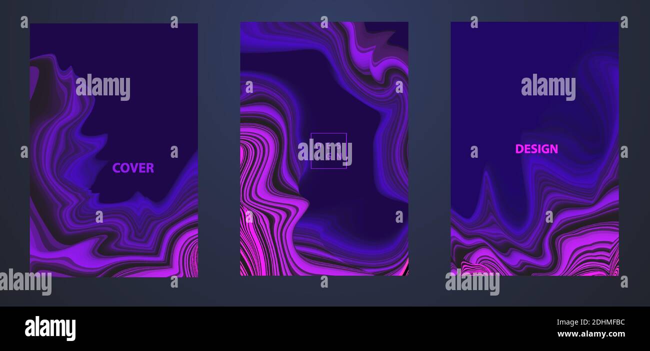 Vector Modern abstract design background Flow motion Stock Vector