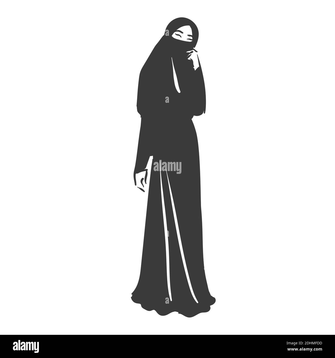 Muslim arabic islam woman in hijab fashion Stock Vector Image & Art - Alamy