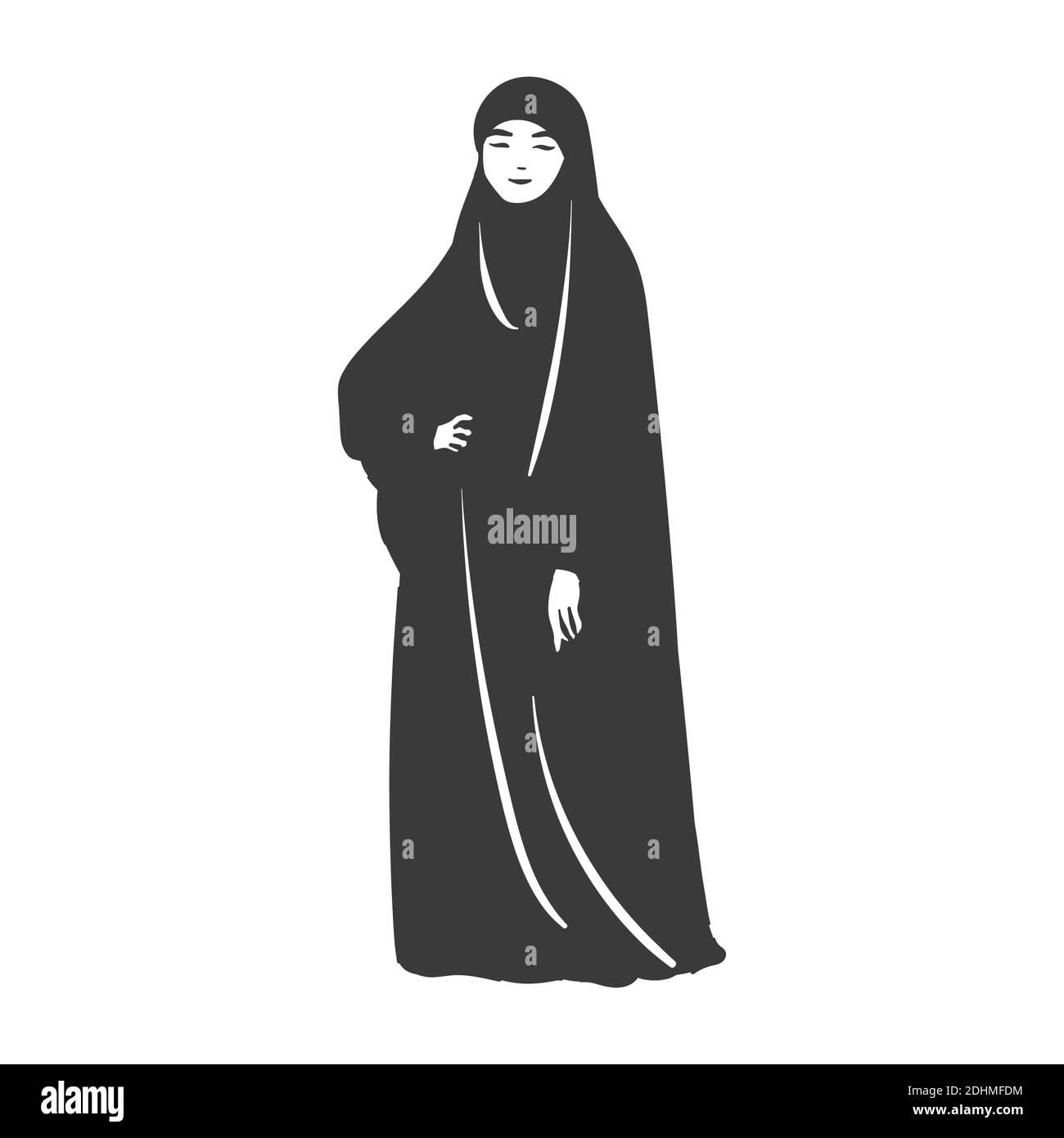 Muslim arabic islam woman in hijab fashion Stock Vector Image & Art - Alamy