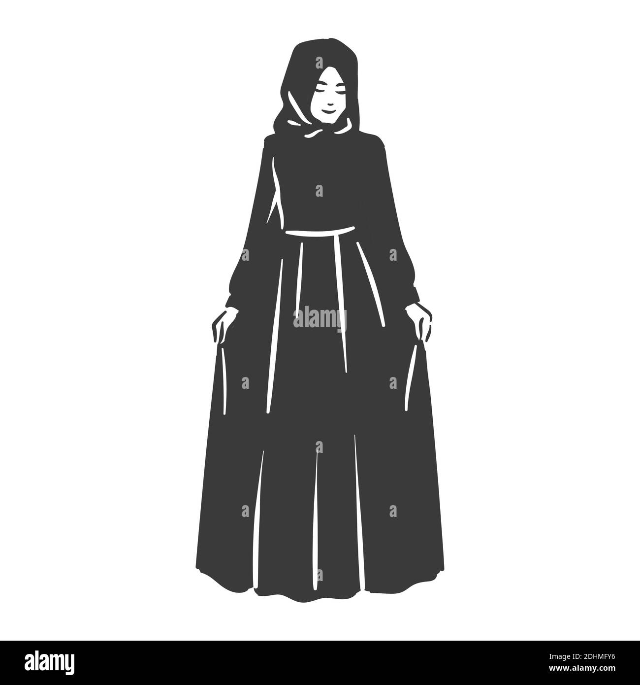 Muslim arabic islam woman in hijab fashion Stock Vector Image & Art - Alamy
