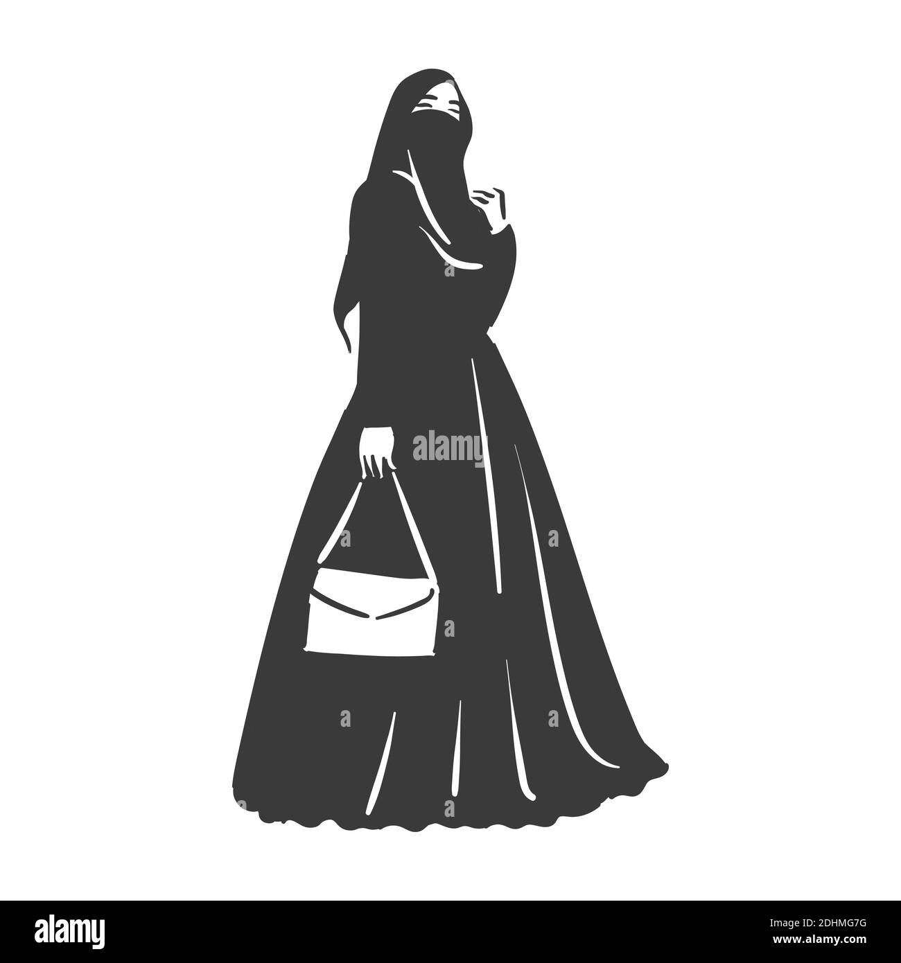 Muslim arabic islam woman in hijab fashion Stock Vector Image & Art - Alamy