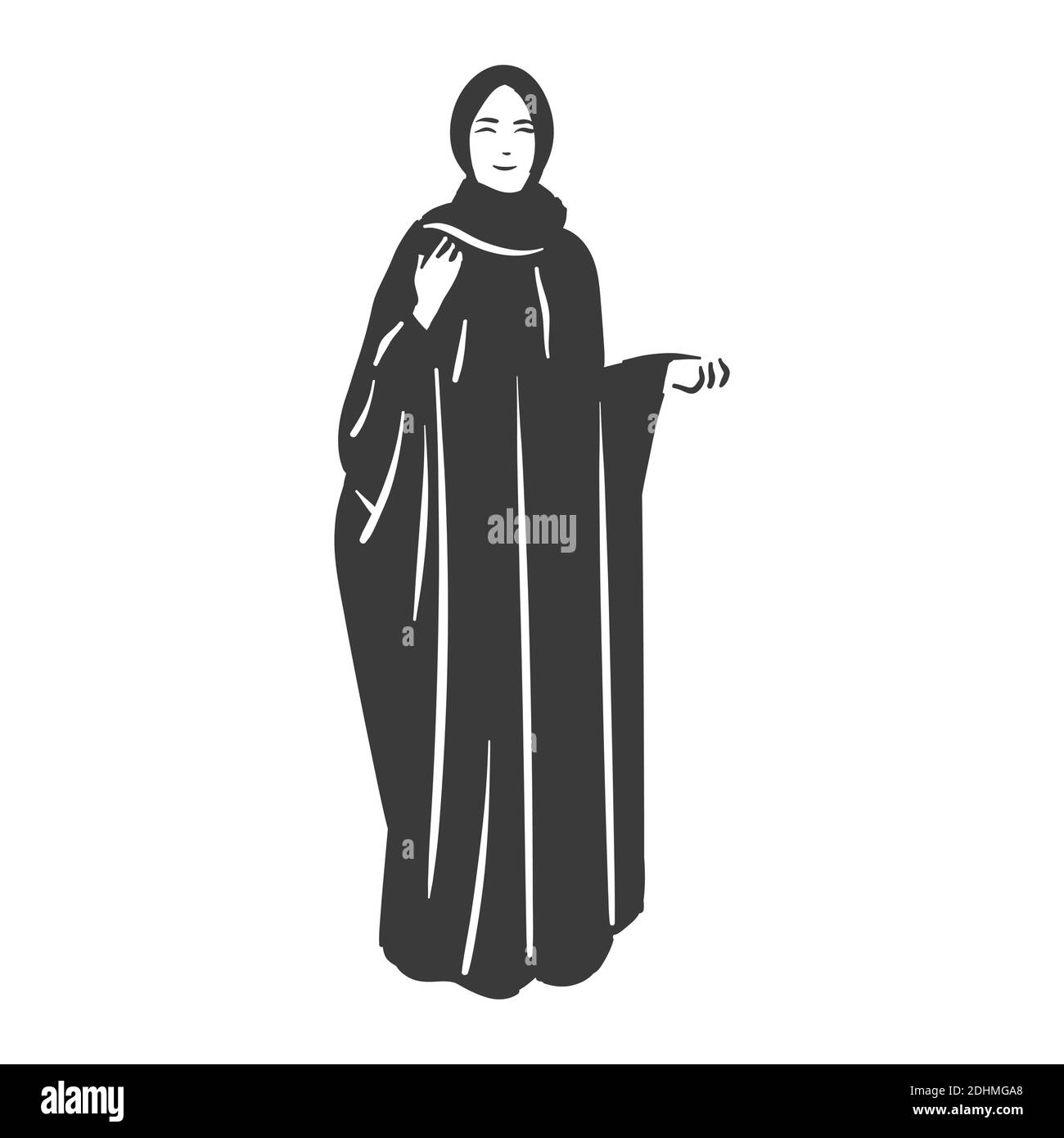 Muslim arabic islam woman in hijab fashion Stock Vector Image & Art - Alamy