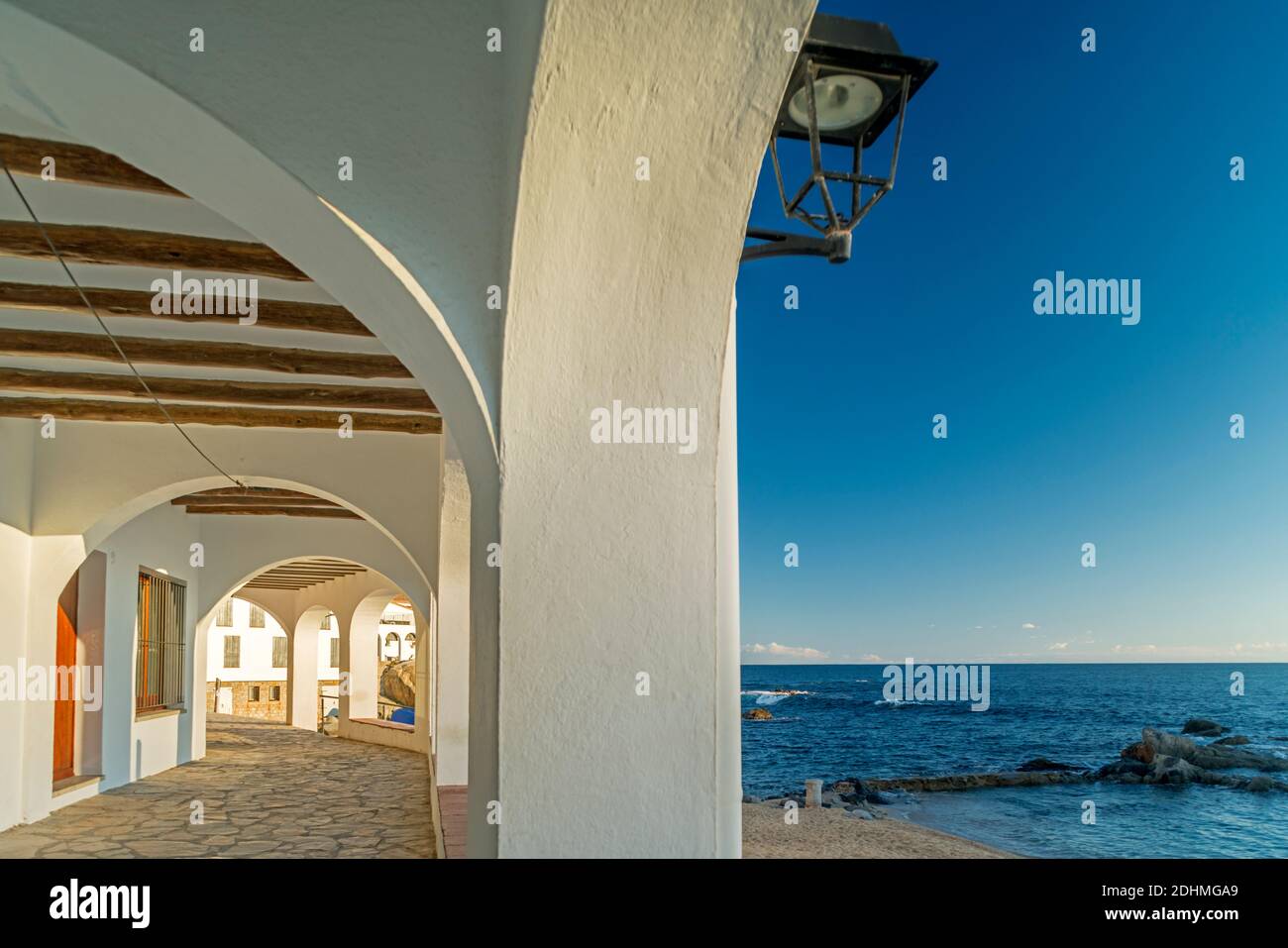 PORTICO PORT BO BEACH CALELLA DE PALAFRUGELL COSTA BRAVA CATALONIA