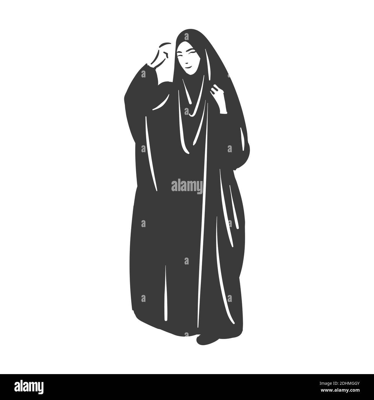 Muslim arabic islam woman in hijab fashion Stock Vector Image & Art - Alamy