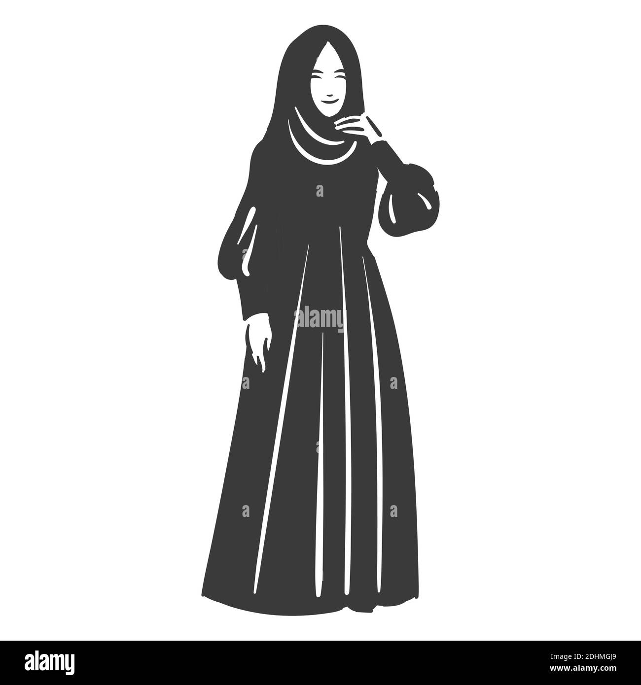 Muslim arabic islam woman in hijab fashion Stock Vector Image & Art - Alamy