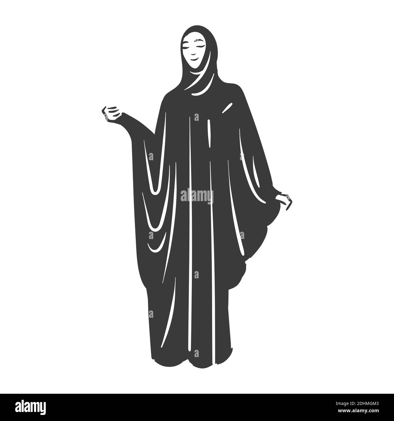 Muslim arabic islam woman in hijab fashion Stock Vector Image & Art - Alamy