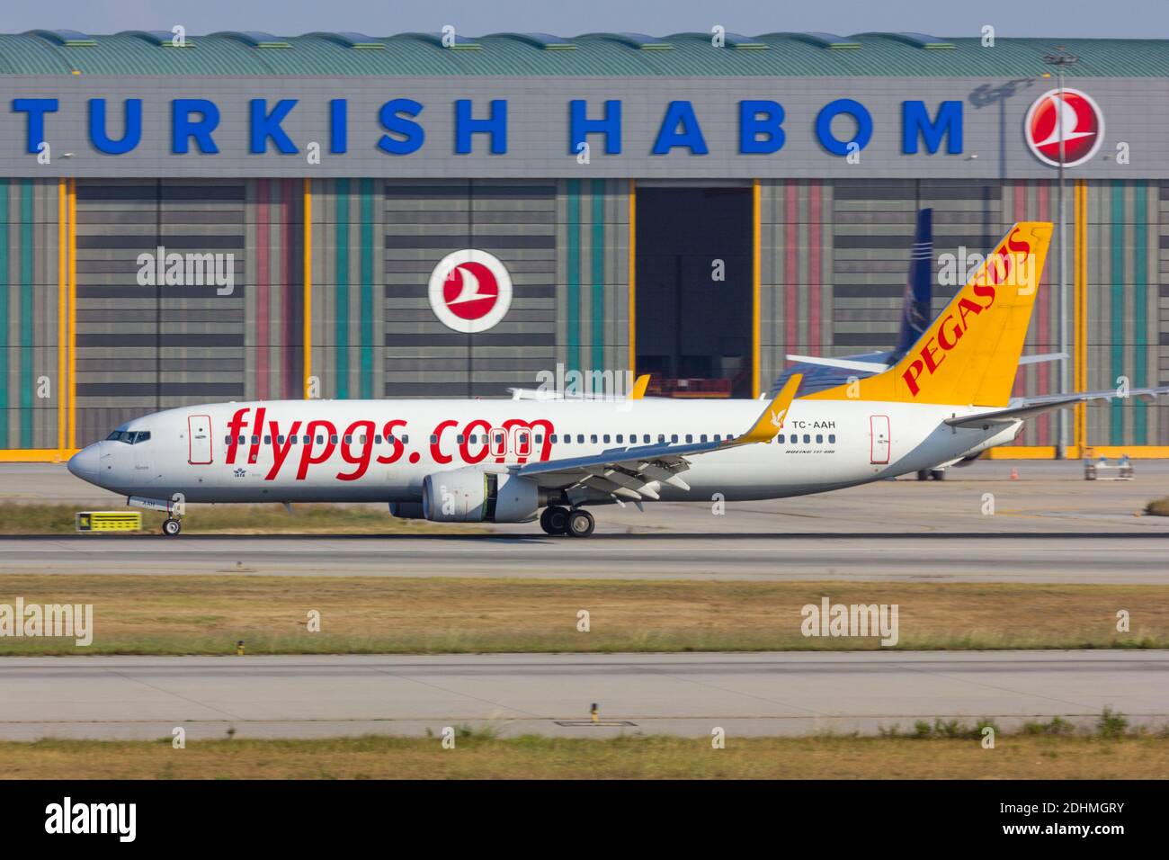 İstanbul / Turkey - 21.07.2014: Several Turkish operators fly to Istanbul Sabiha Gokcen International Airport, one of the two airports of Istanbul. Stock Photo