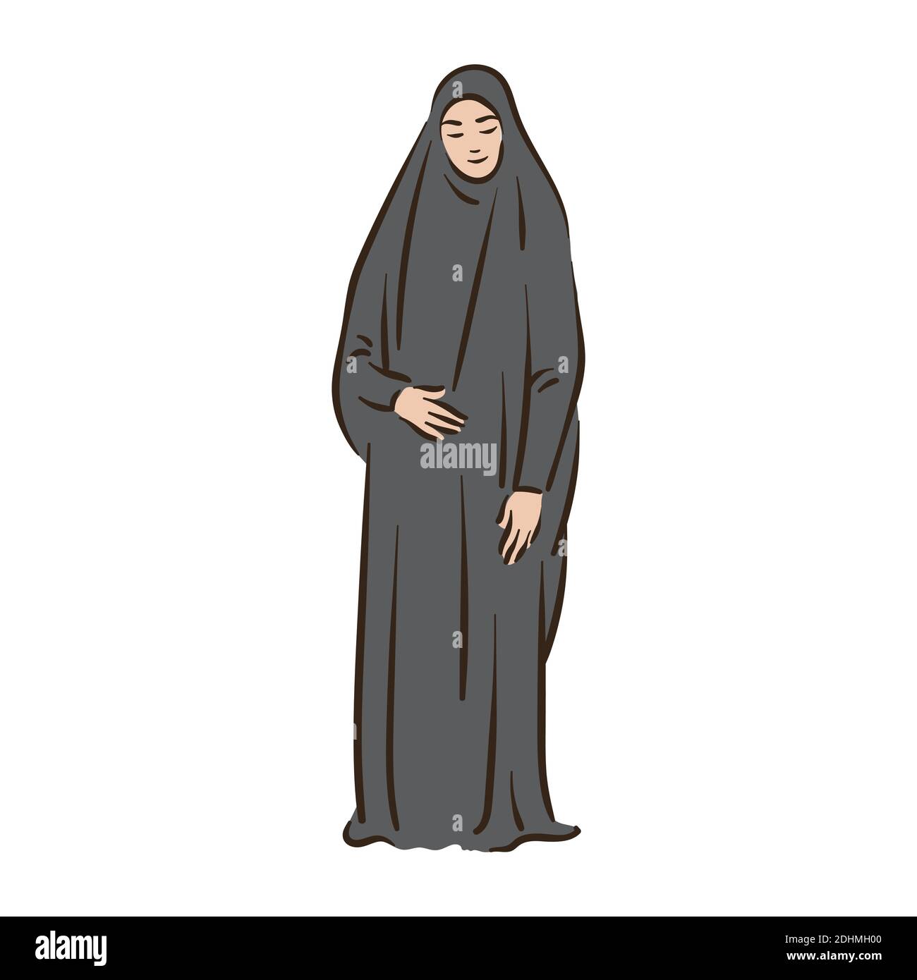 Muslim arabic islam woman in hijab fashion Stock Vector Image & Art - Alamy