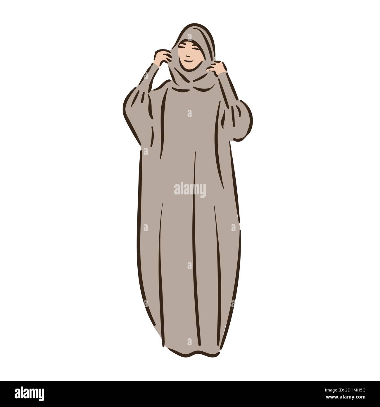 Muslim arabic islam woman in hijab fashion Stock Vector Image & Art - Alamy