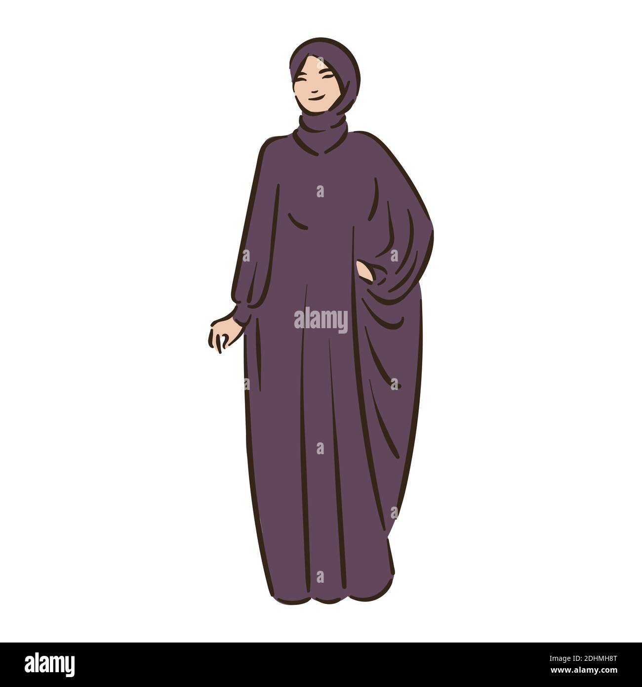 Muslim arabic islam woman in hijab fashion Stock Vector Image & Art - Alamy