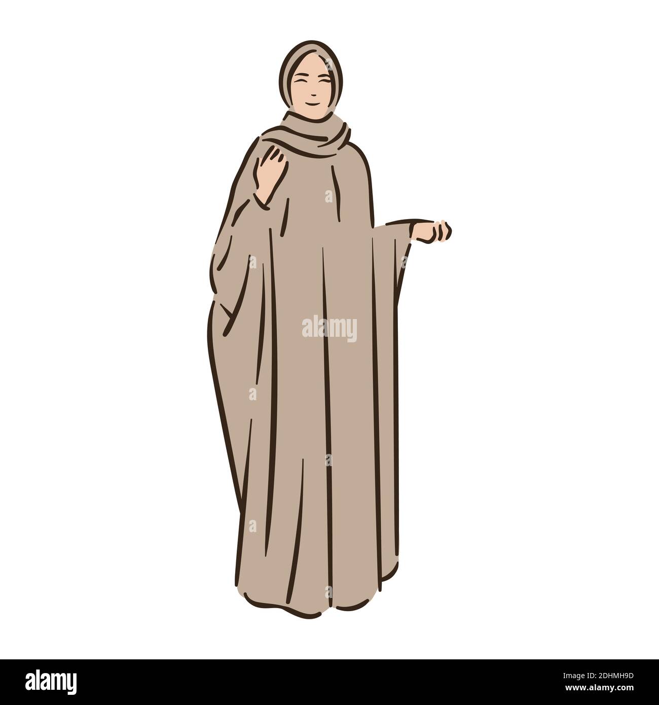 Muslim arabic islam woman in hijab fashion Stock Vector Image & Art - Alamy