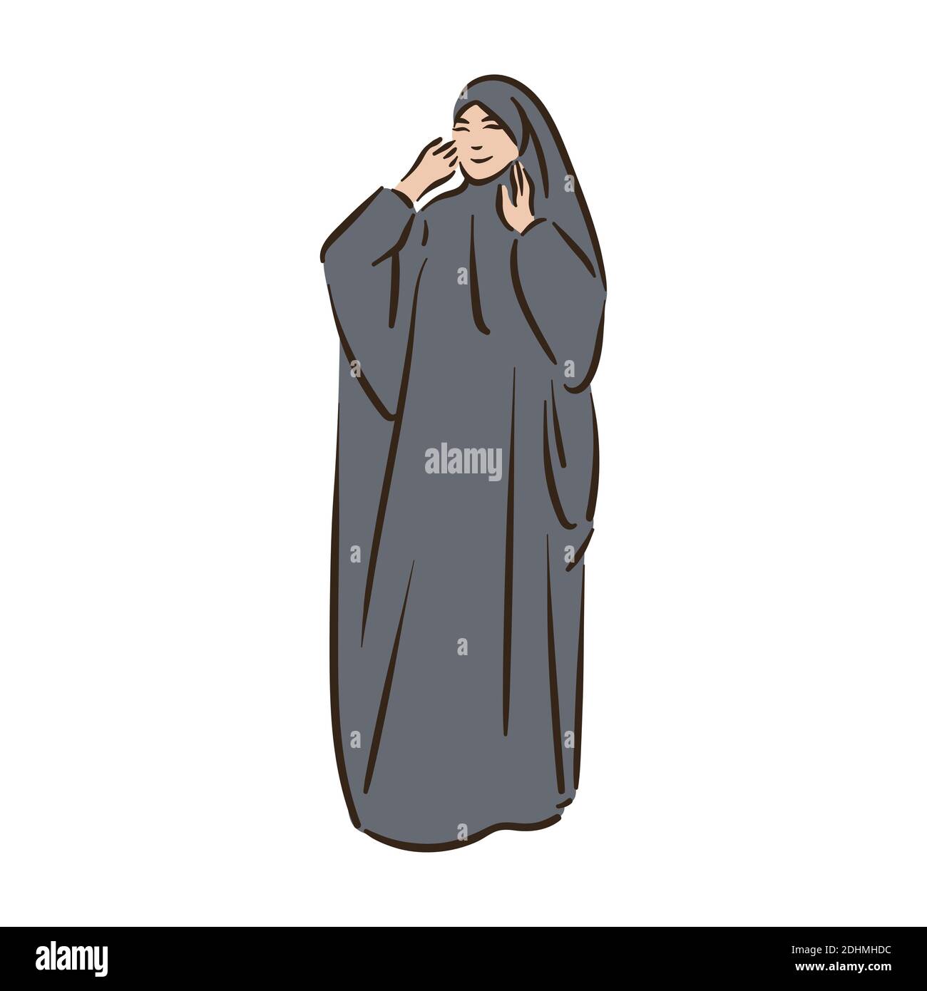 Muslim arabic islam woman in hijab fashion Stock Vector Image & Art - Alamy
