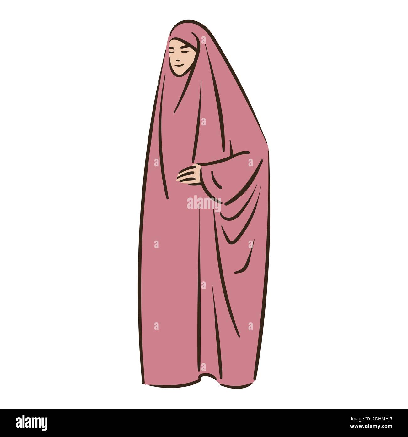 Muslim arabic islam woman in hijab fashion Stock Vector Image & Art - Alamy