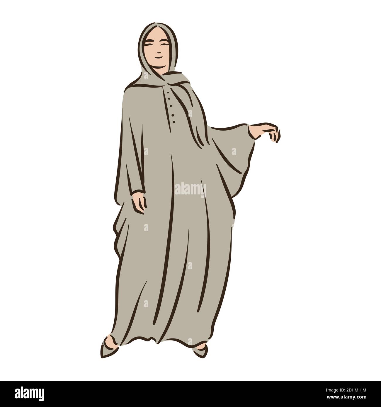 Muslim arabic islam woman in hijab fashion Stock Vector Image & Art - Alamy