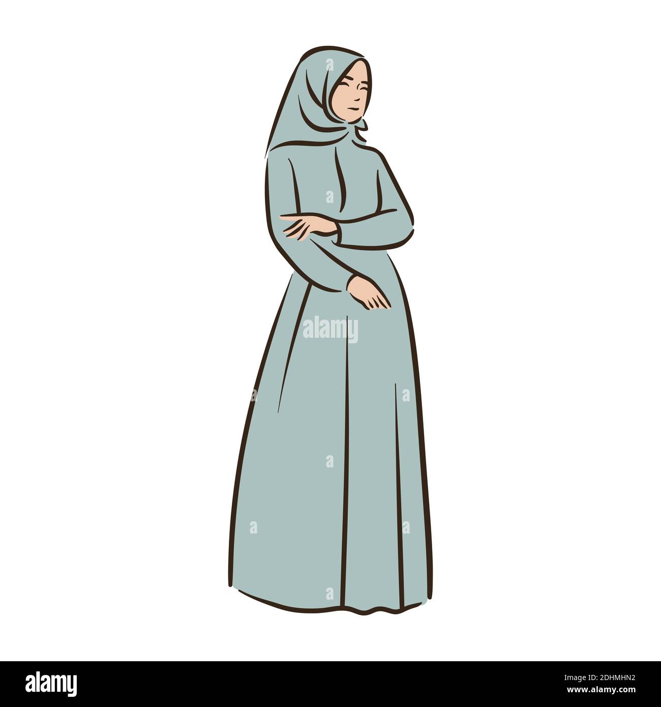 Muslim Women In Hijab Full Body