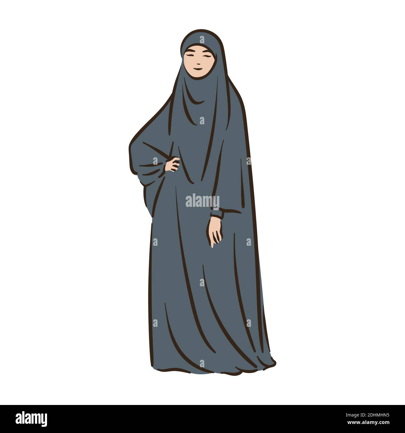 Muslim arabic islam woman in hijab fashion Stock Vector Image & Art - Alamy