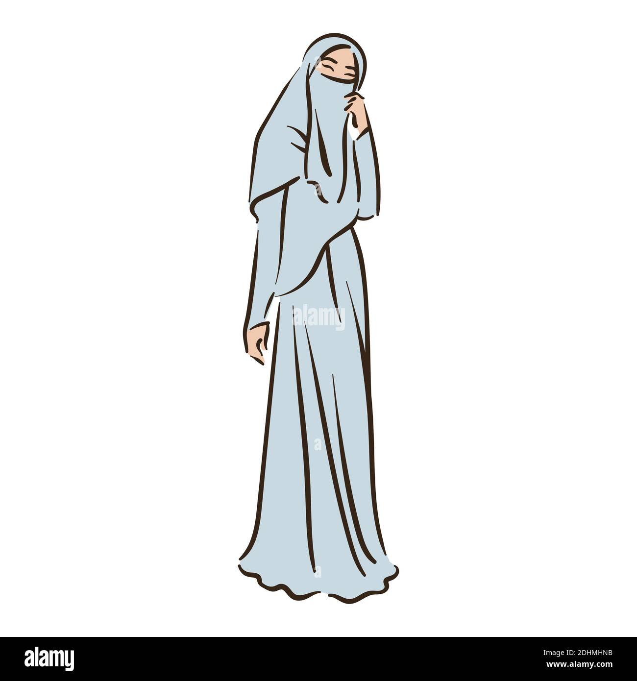 Muslim arabic islam woman in hijab fashion Stock Vector Image & Art - Alamy