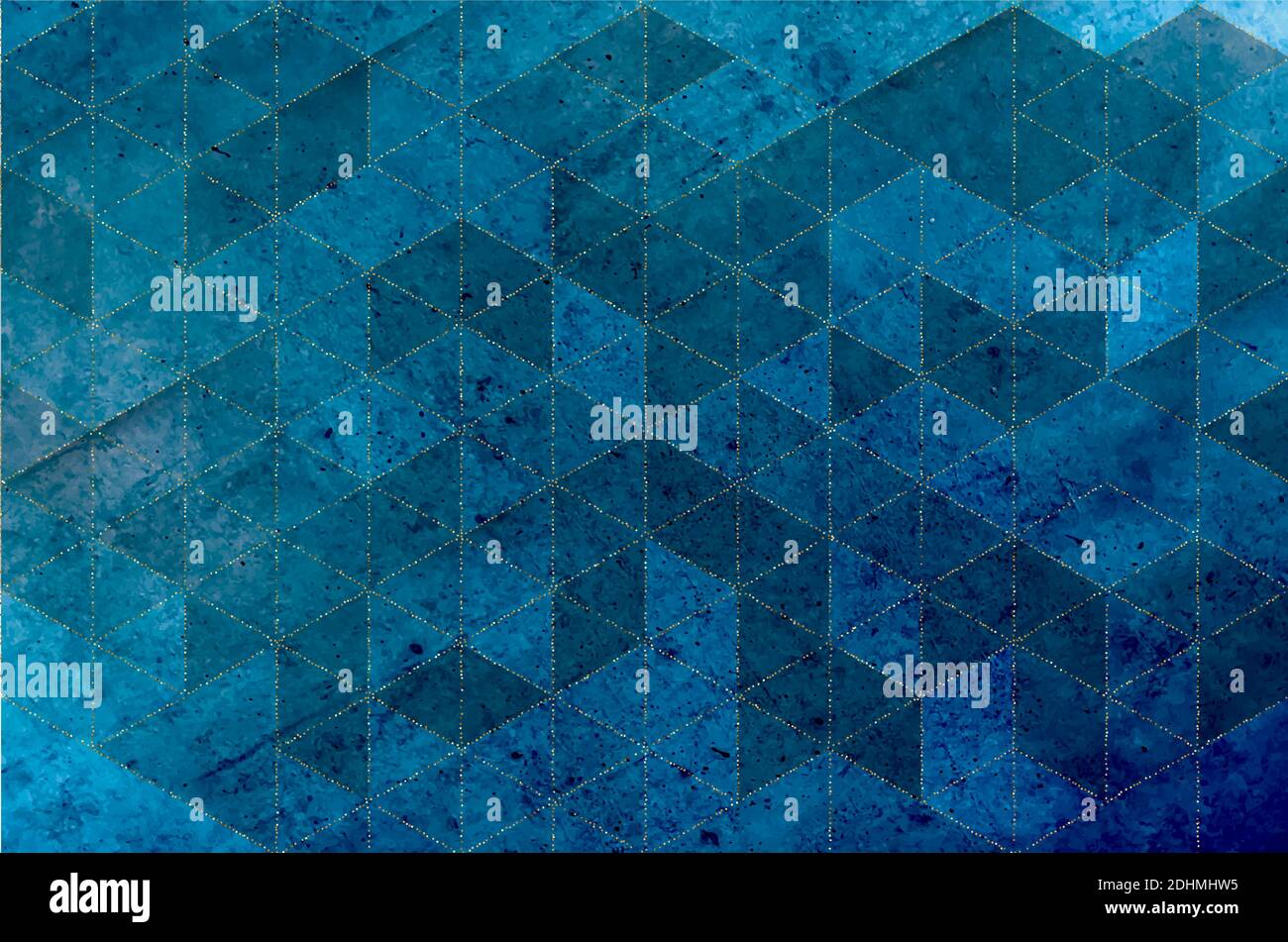 Blue grunge surface, concrete wall texture background. Stock Vector