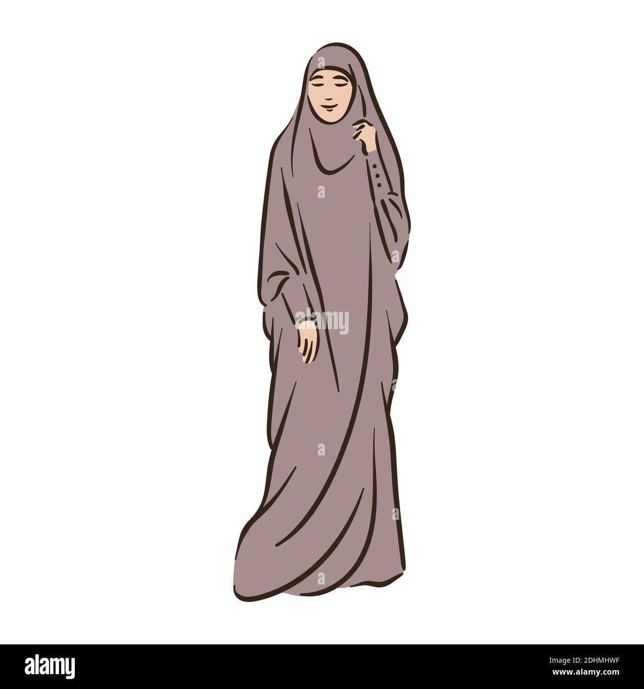 Muslim arabic islam woman in hijab fashion Stock Vector Image & Art - Alamy