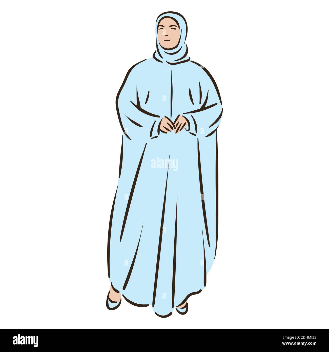 Muslim arabic islam woman in hijab fashion Stock Vector Image & Art - Alamy