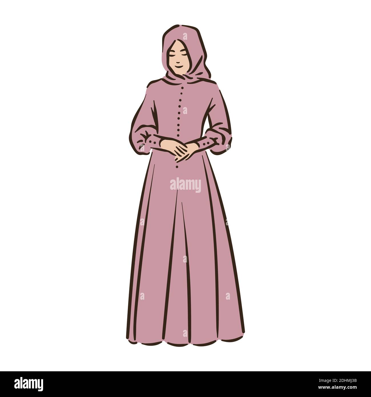 Muslim arabic islam woman in hijab fashion Stock Vector Image & Art - Alamy