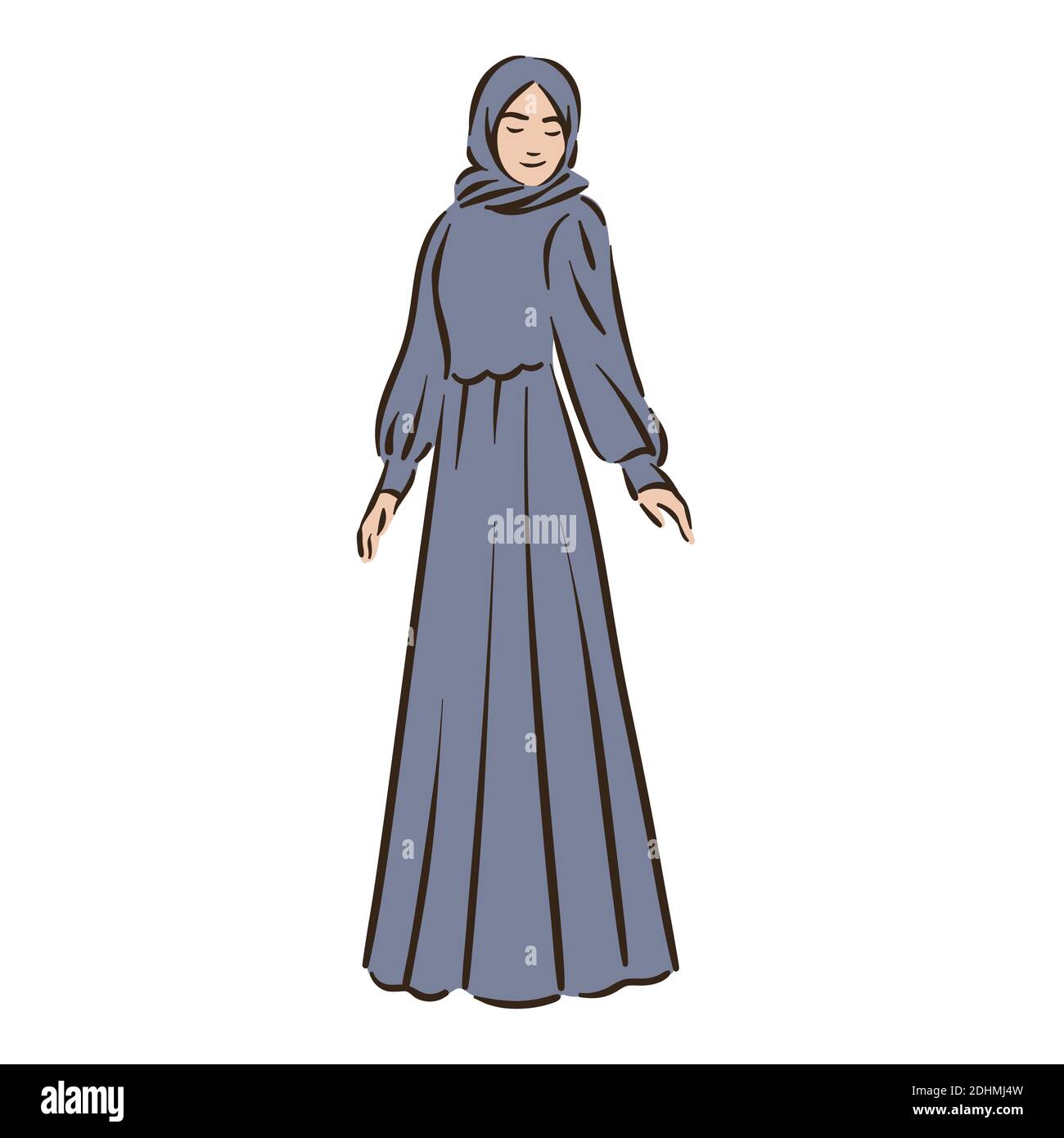 Muslim arabic islam woman in hijab fashion Stock Vector Image & Art - Alamy