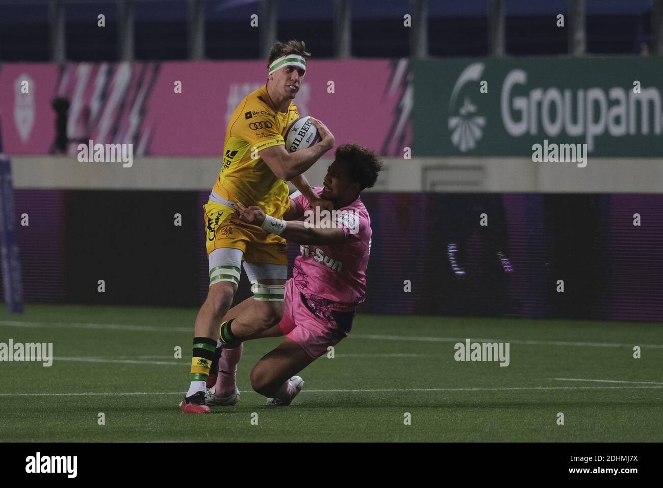 Paris, France. 11th Dec, 2020. Trevise Lock FEDERICO RUZZA in action during the Europpean Challenge Rugby Cup Day one between Stade Francais and Benetton Rugby Trevise at Jean Bouin Stadium in Paris - France.Trevise won 44-20 Credit: Pierre Stevenin/ZUMA Wire/Alamy Live News Stock Photo