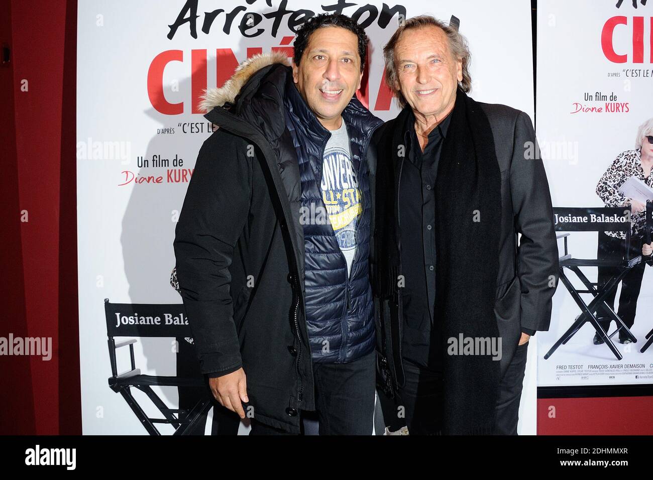 Smain et Alexandre Arcady assistent a la premiere du film Arrete Ton Cinema  au Publicis Cinema a Paris, France le 06 Janvier 2016. Photo by Aurore  Marechal/ABACAPRESS.COM Stock Photo - Alamy