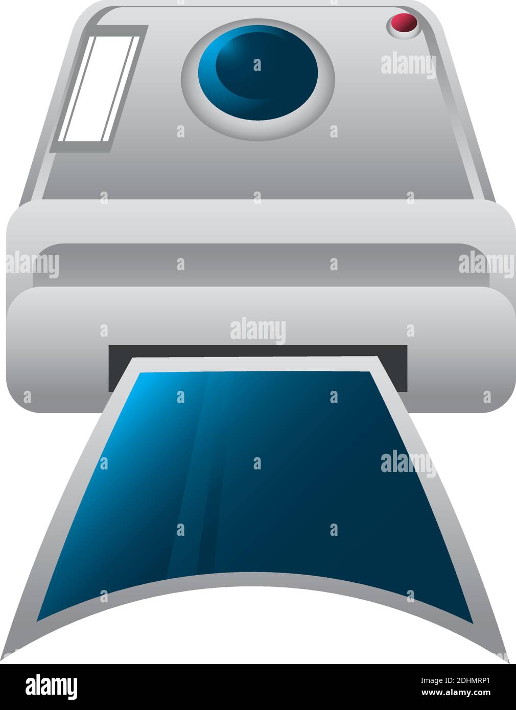 retro instant camera photo travel icon image white background vector ...
