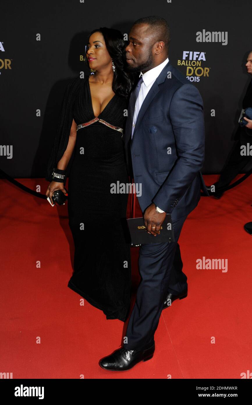 Gerald Asamoah during the Red Carpet of the Golden Ball 2015 Award Gala  Ceremony in Zurich,, Switzerland on January 11th, 2016. Photo by Henri  Szwarc/ABACAPRESS.COM Stock Photo - Alamy