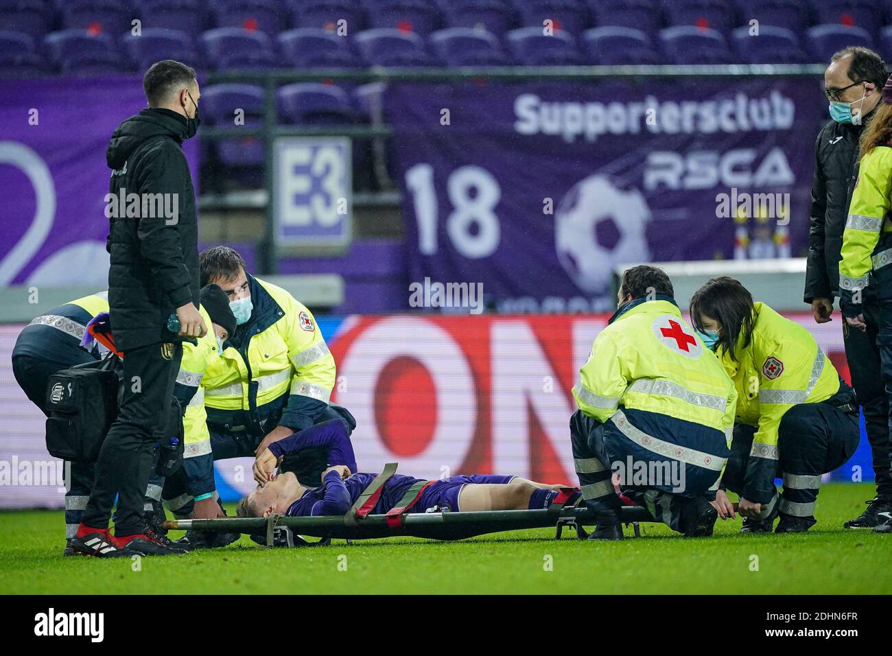 BRUSSELS, BELGIUM - DECEMBER 11: Michael Murillo of RSC Anderlecht during  the Pro League match between RSC Anderlecht and KRC Genk at Lotto Park on  de Stock Photo - Alamy