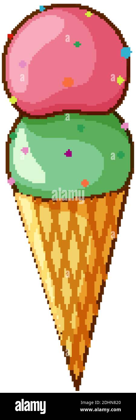 Isolated ice cream cone illustration Stock Vector Image & Art - Alamy