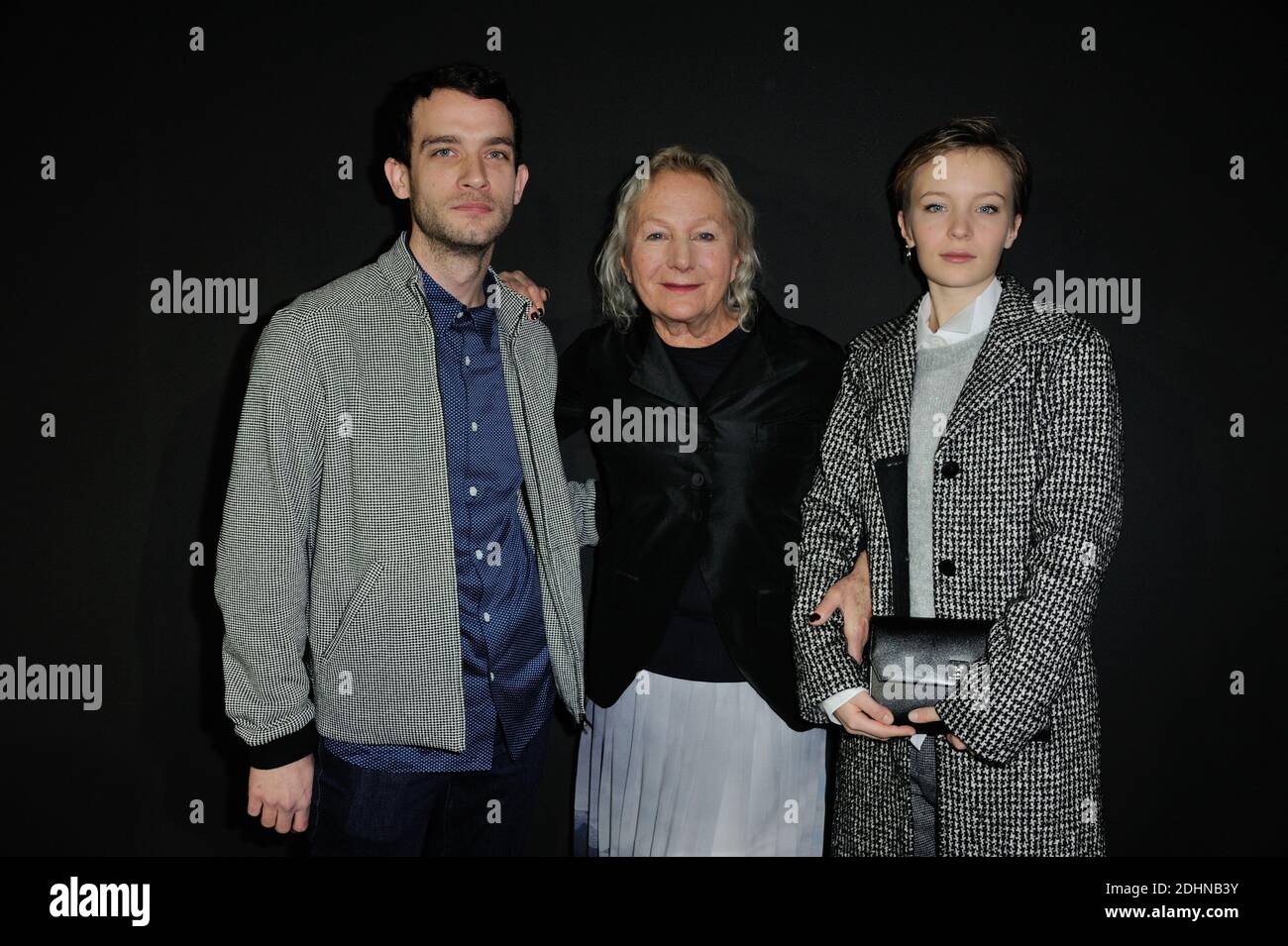 Agnes Trouble, better known as Agnes B, flanked by Marvin Jouno and ...
