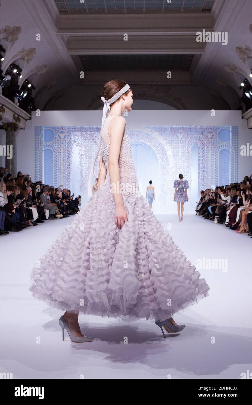 A model walks the runway at the Ralph & Russo Haute Couture Spring