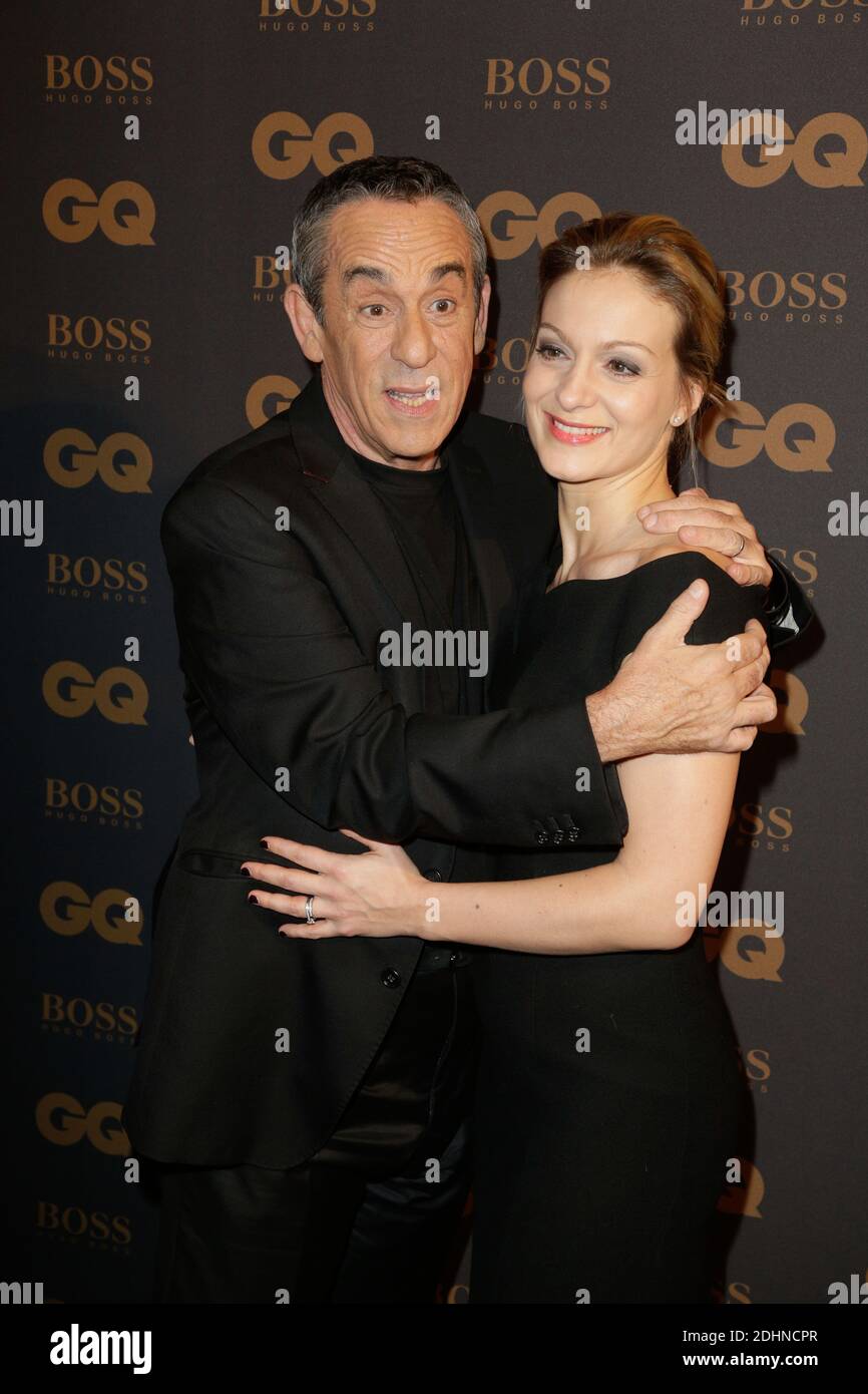 Thierry Ardisson and his wife Audrey Crespo-Mara attending the GQ Men of the Year 2015 Awards held at Shangri-La Hotel in Paris, France on January 20, 2016. Photo by Jerome Domine/ABACAPRESS.COM Stock Photo
