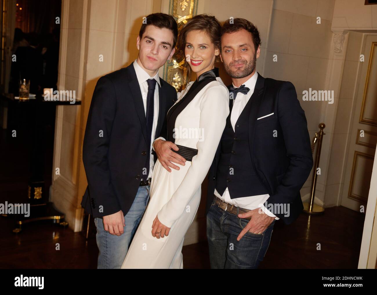 Panayotis Pascot, Ophelie Meunier and Augustin Trapenard attending the