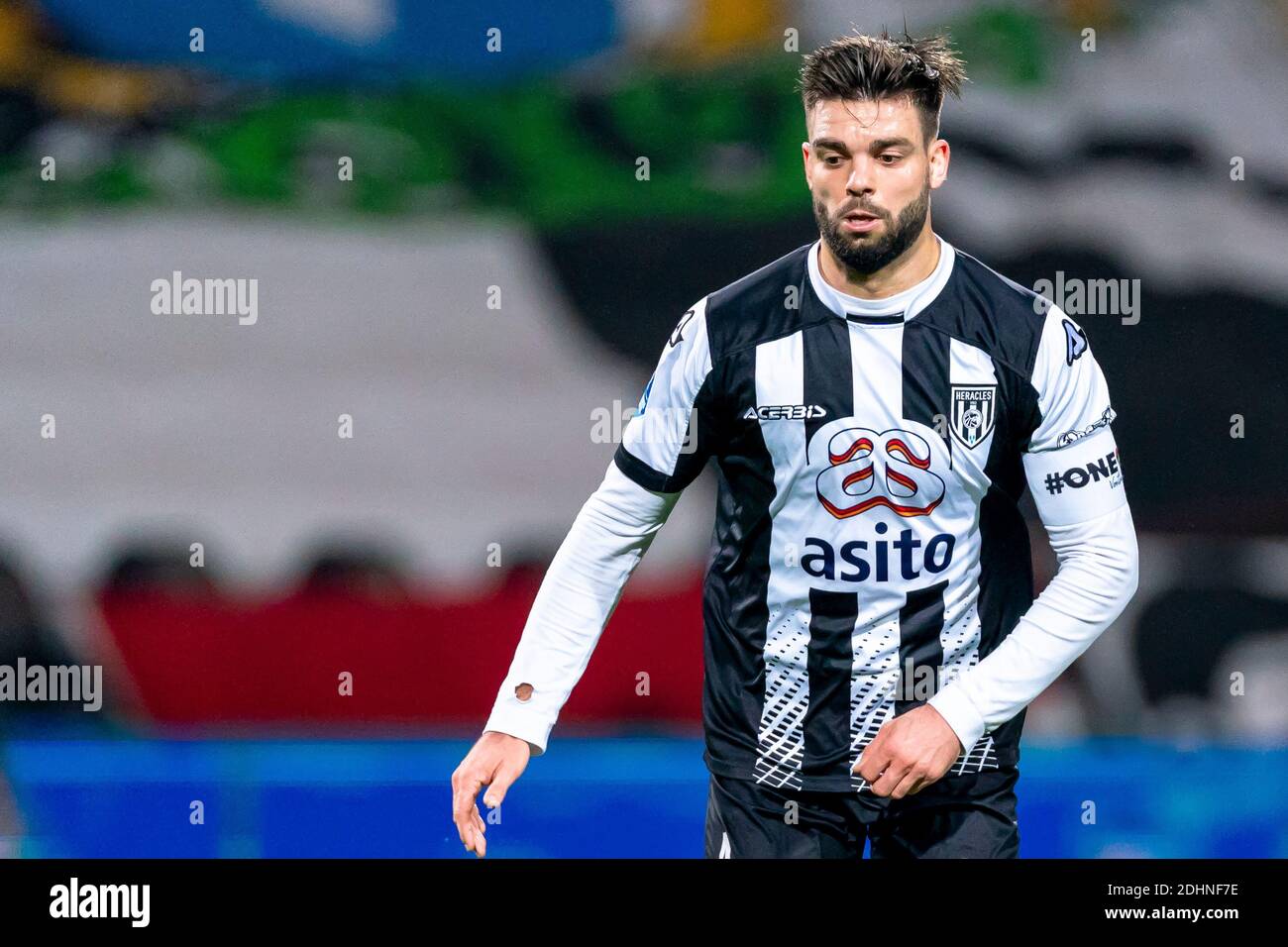 ALMELO, Netherlands. 11th Dec, 2020. football, Dutch eredivisie, season 2020/2021, Heracles player Robin Propper during the match Heracles - Fortuna Sittard Credit: Pro Shots/Alamy Live News Stock Photo