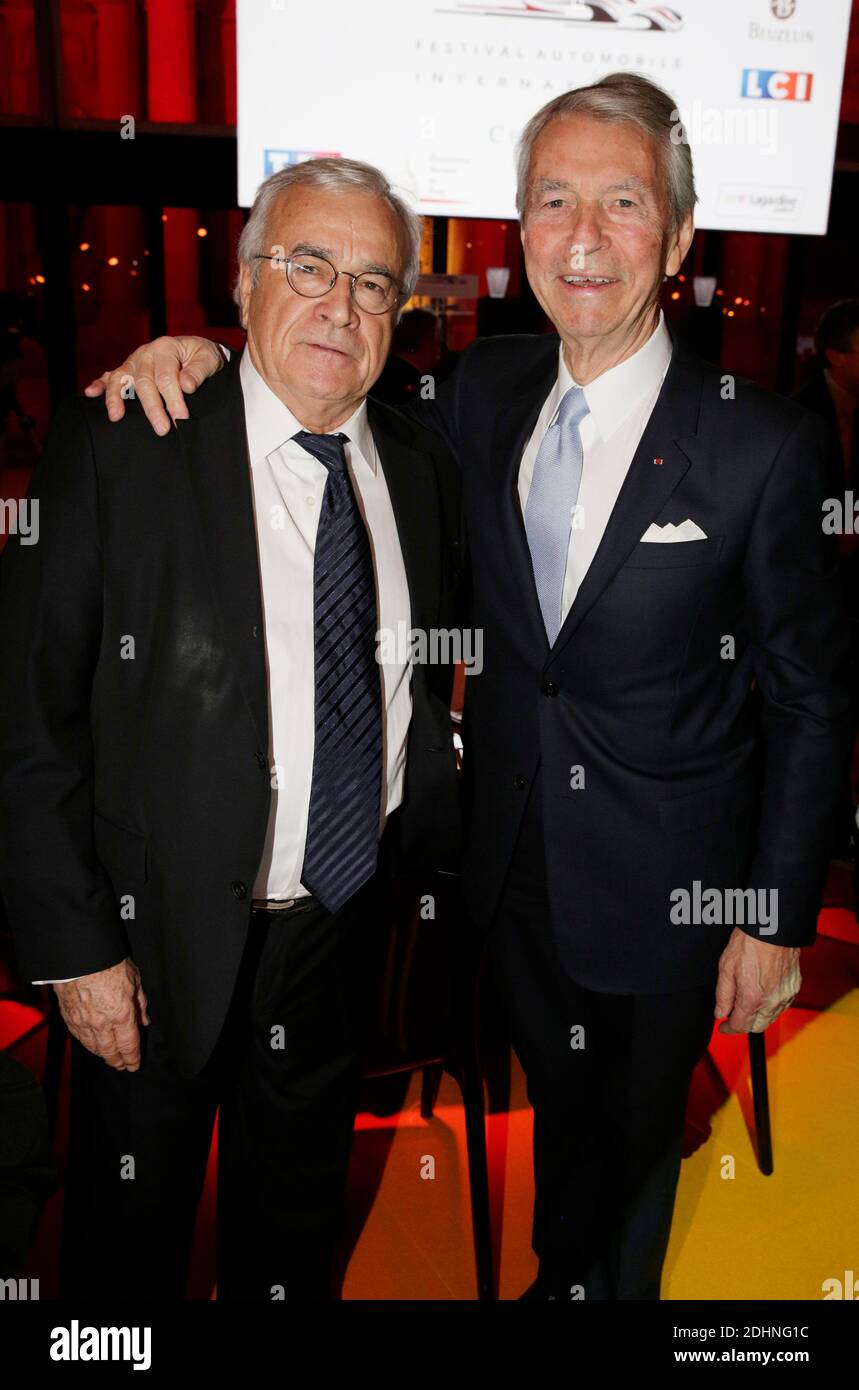 Jean-Claude Dassier and Jean-Claude Narcy attending the Concept cars awards  as part of the 31th International Automobile Festival in Paris, France on  January 27, 2016. Photo by Jerome Domine/ABACAPRESS.COM Stock Photo -