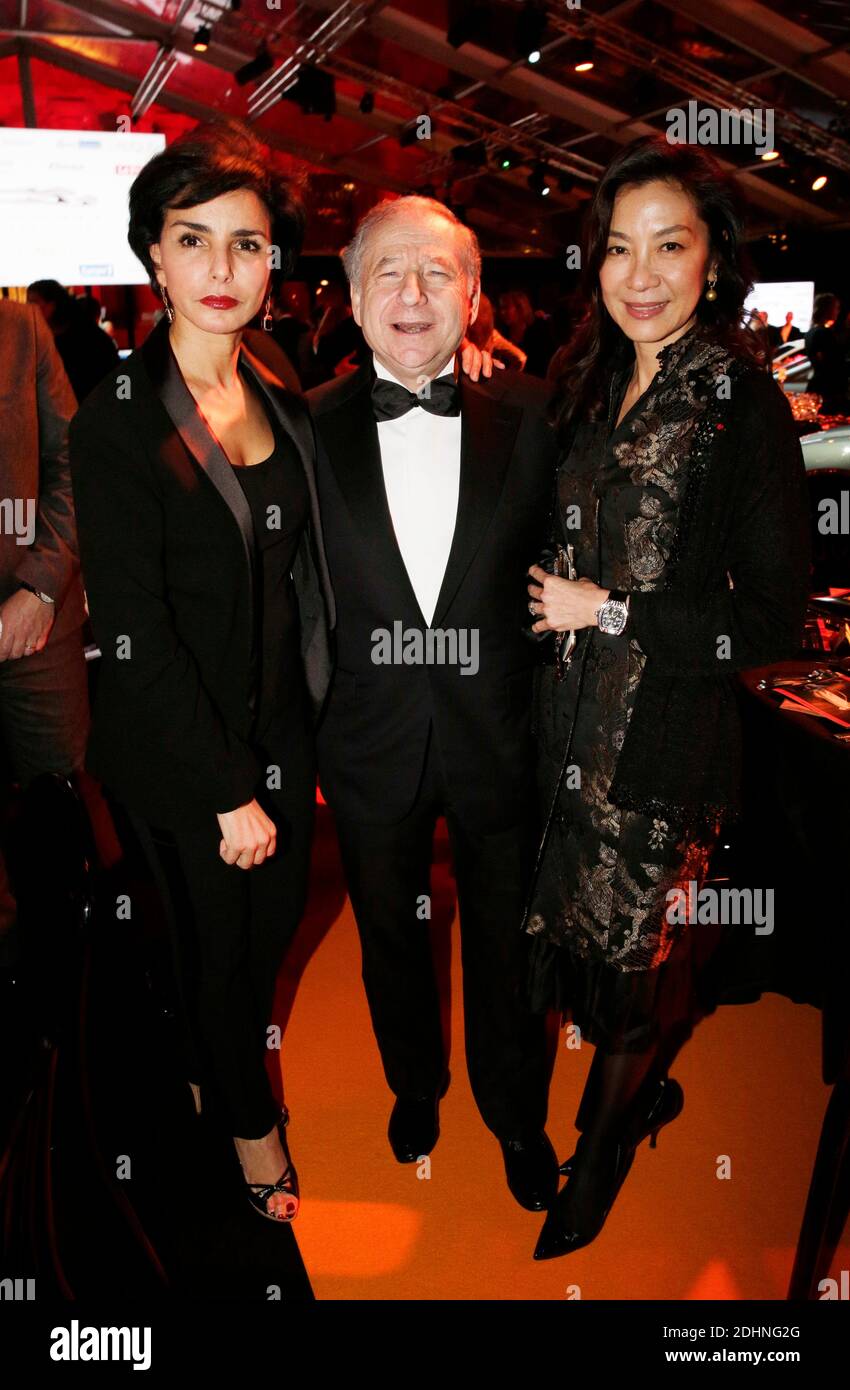 Rachida Dati, Jean Todt and his wife Michelle Yeoh attending the Concept  cars awards as part of the 31th International Automobile Festival in Paris,  France on January 27, 2016. Photo by Jerome