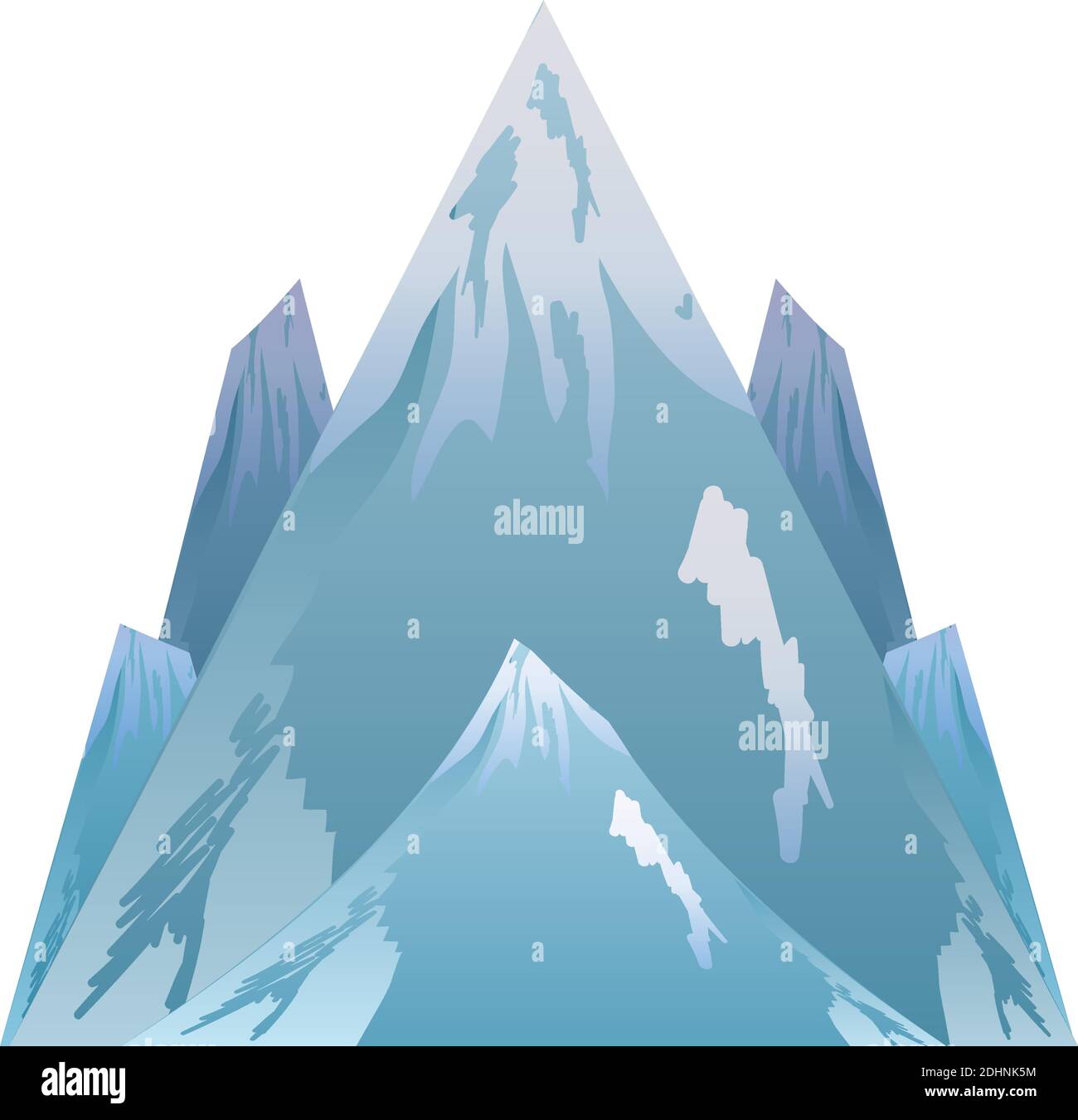 mountains peak snowy landmark nature icon image white background vector ...