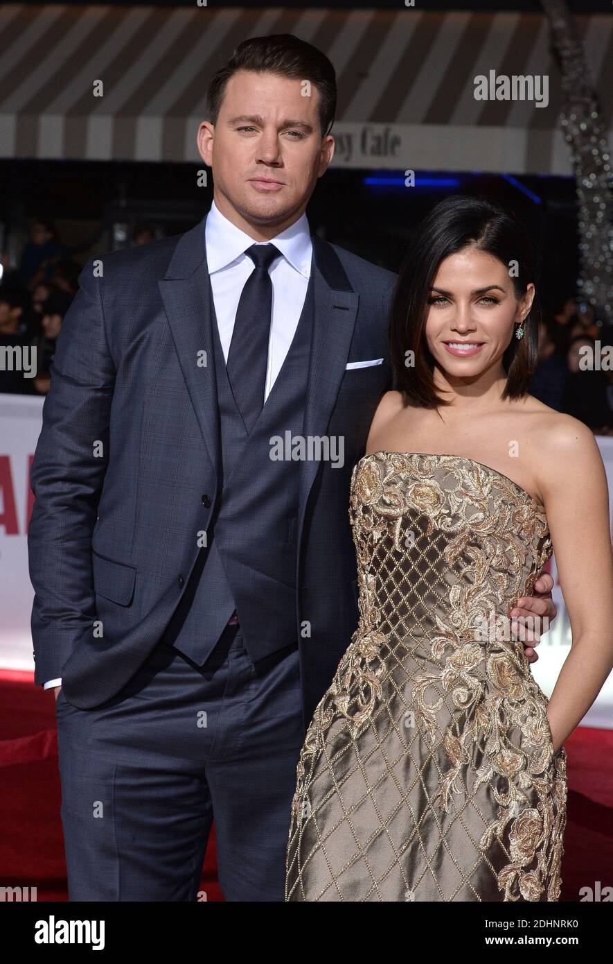 Channing Tatum and Jenna DewanTatum attend Universal Pictures' 'Hail(02)