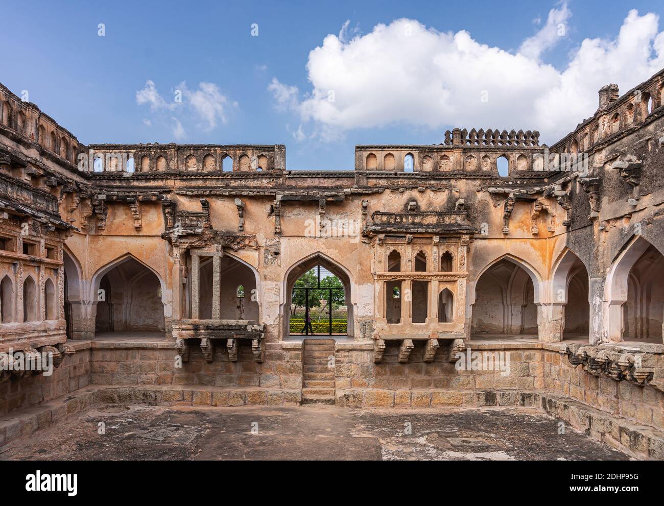 Hampi, Karnataka, India - November 4, 2013: Queens bath structure of ...