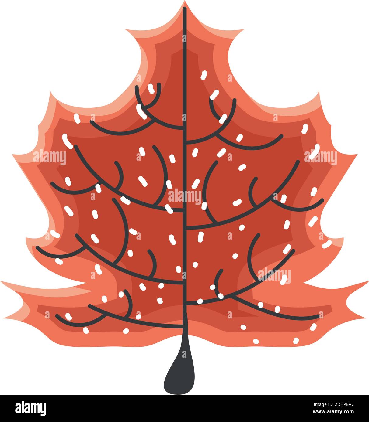 autumn maple leaf foliage natural vector illustration Stock Vector ...