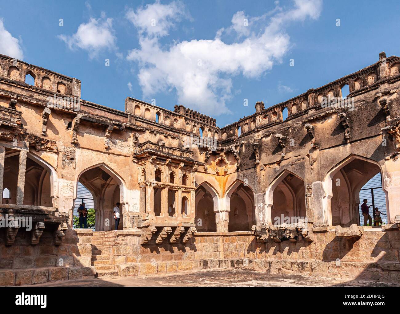 Hampi, Karnataka, India - November 4, 2013: Queens bath structure of ...